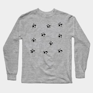 Cute Cow Pattern Stars Long Sleeve T-Shirt